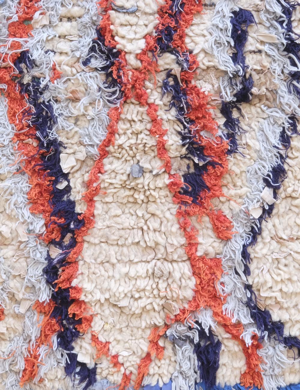 Bold Tribal Wool Art Rug 4.9 x 2.9 ft / 150 x 90 cm - Surcoma