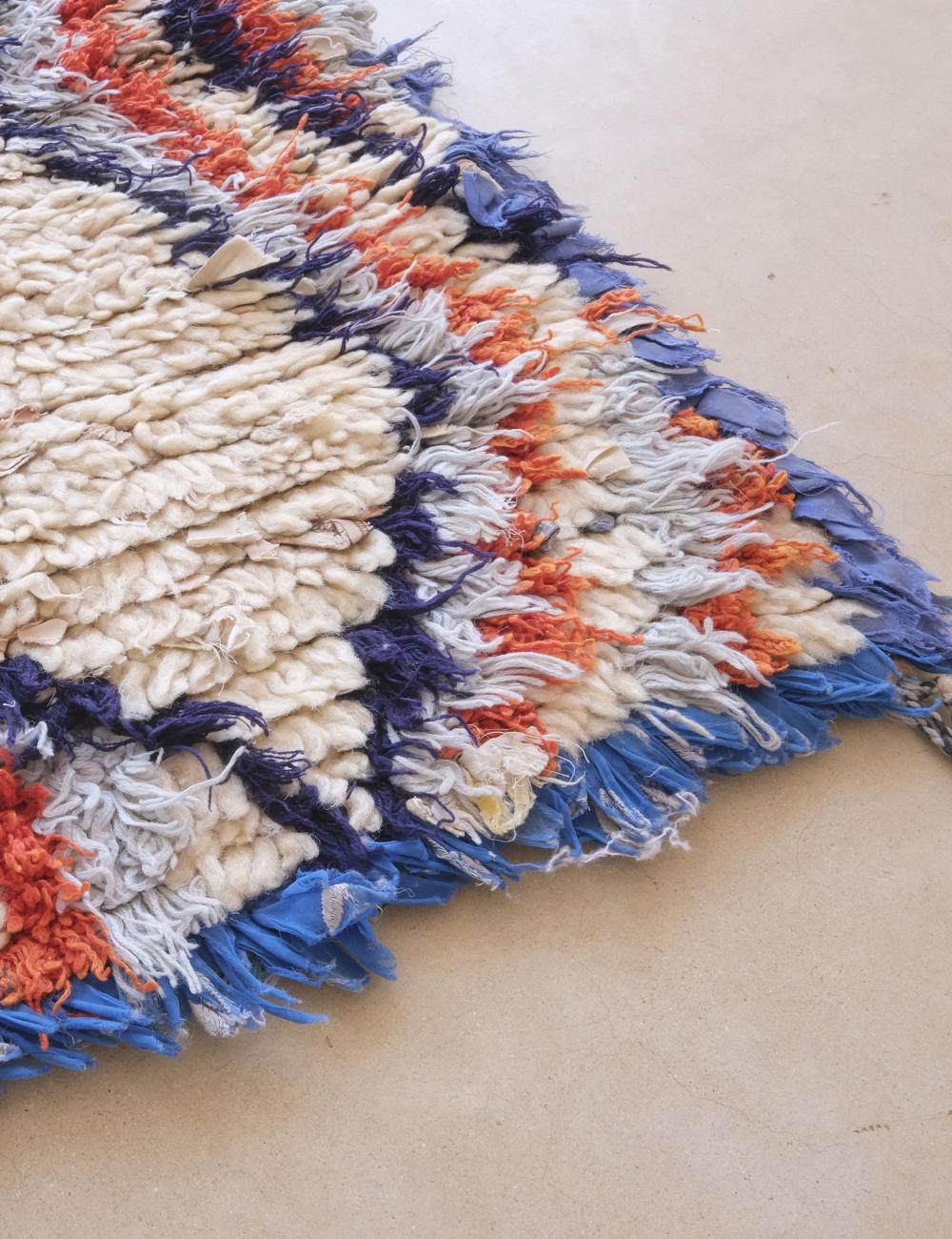 Bold Tribal Wool Art Rug 4.9 x 2.9 ft / 150 x 90 cm - Surcoma