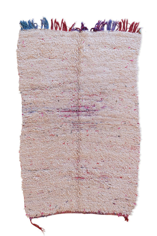 1990s Moroccan Beni Ourain Rug 6.4 x 3.7 ft / 194 x 115 cm - Surcoma