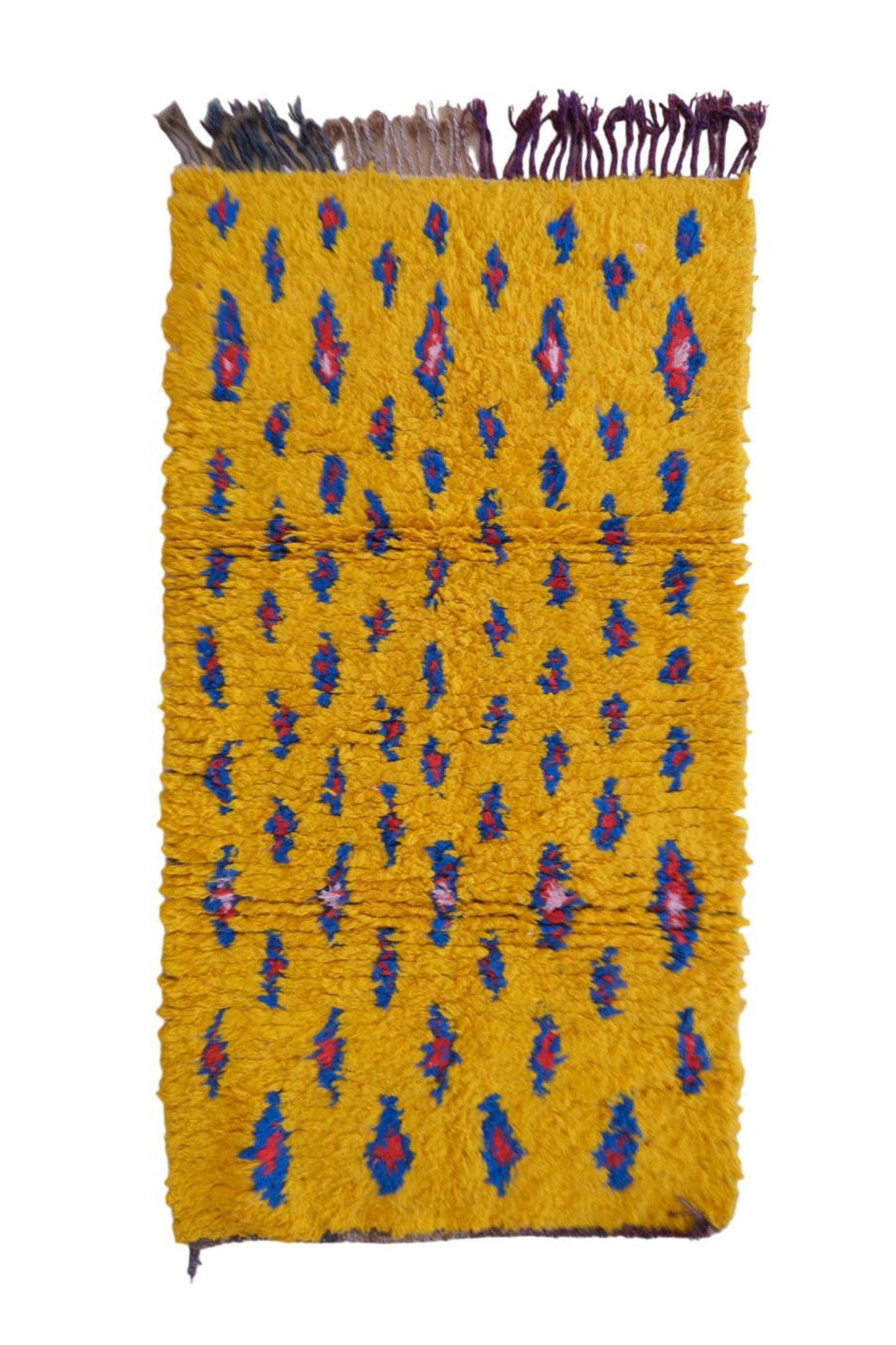 Moroccan Vibrant Lemon Yellow Rug 5.6 x 3 ft / 172 x 92 cm - Surcoma