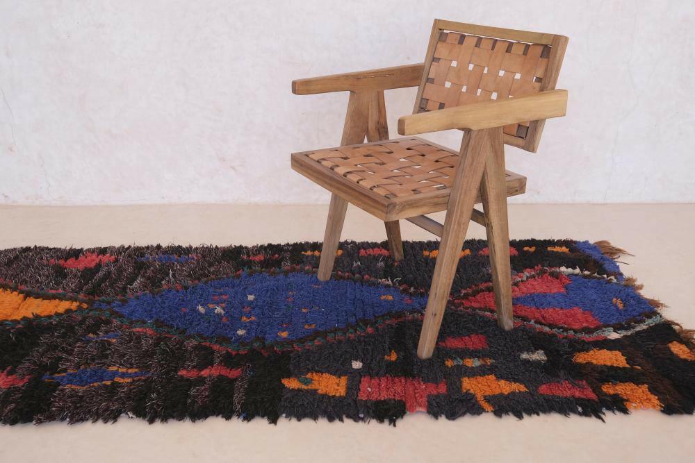 Moroccan Colorful Abstract Runner Rug 9 x 3.2 ft / 273 x 98 cm - Surcoma