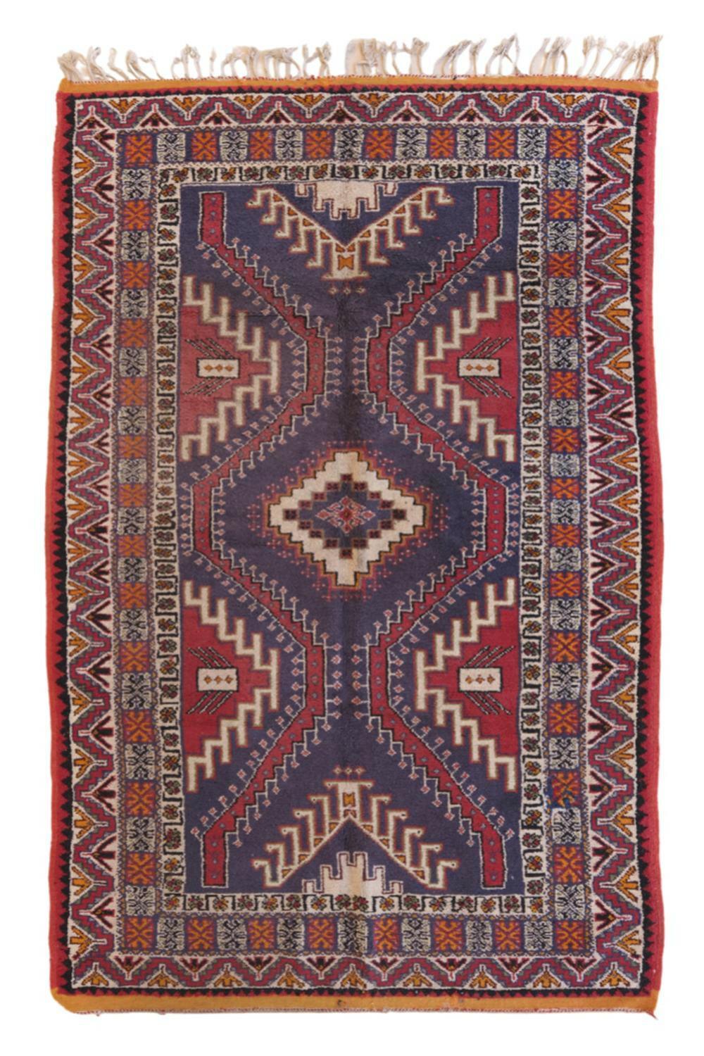 Moroccan Taznakht Wool Rug 8.6 x 5.6 ft / 263 x 171 cm - Surcoma