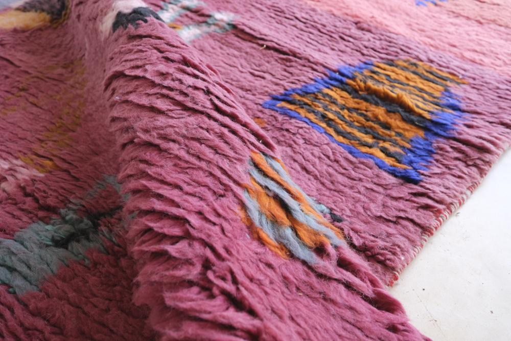 Moroccan Abstract Boujad Wool Rug 9.5 x 6.6 ft / 290 x 202 cm - Surcoma