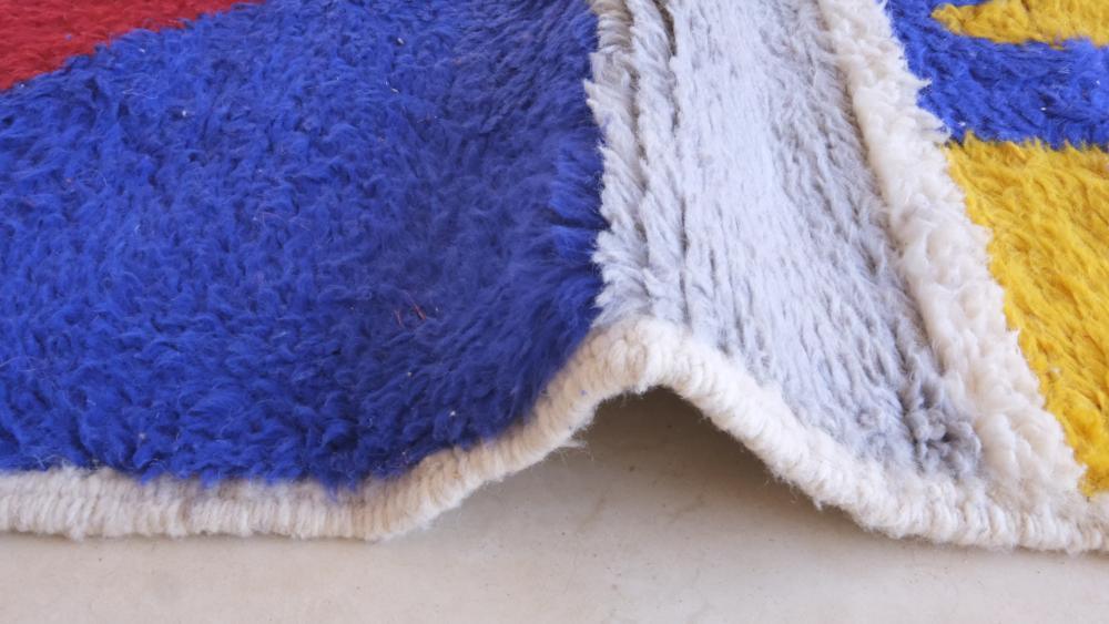 Moroccan Abstract Wool Rug 9.5 x 8.2 ft / 290 x 250 cm - Surcoma