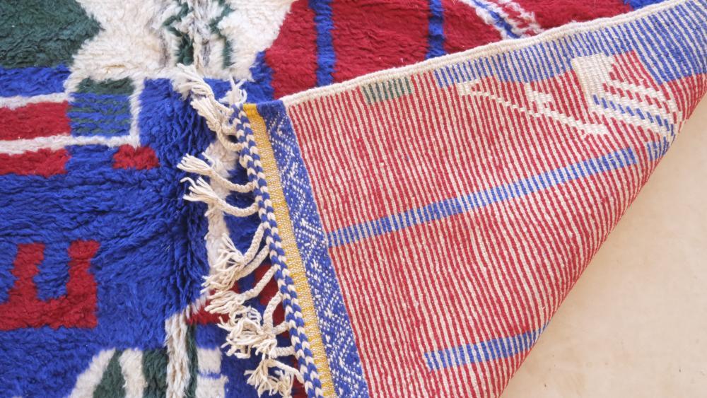 Moroccan Abstract Wool Rug 9.5 x 8.2 ft / 290 x 250 cm - Surcoma