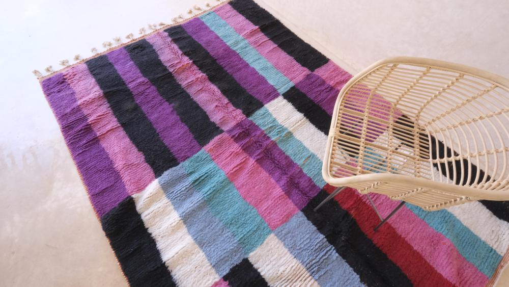 Moroccan Abstract Wool Rug 9.7 x 6.6 ft / 297 x 204 cm - Surcoma
