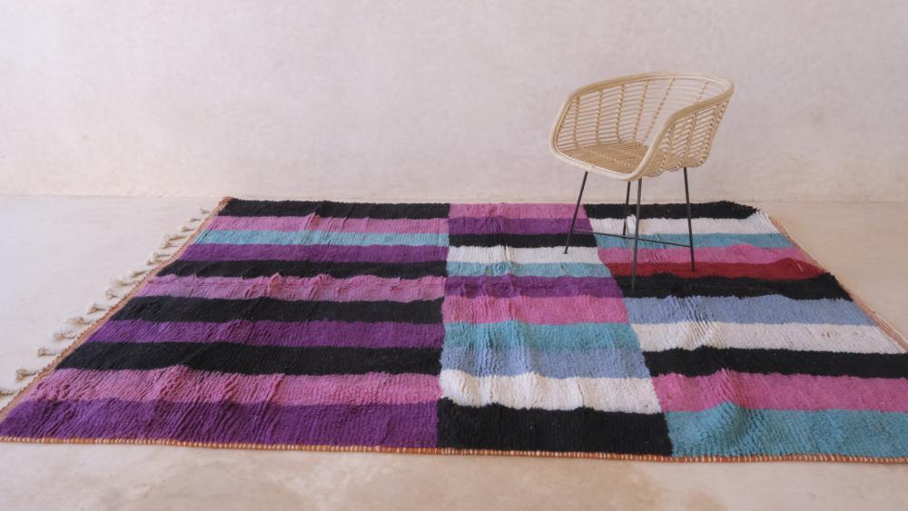 Moroccan Abstract Wool Rug 9.7 x 6.6 ft / 297 x 204 cm - Surcoma