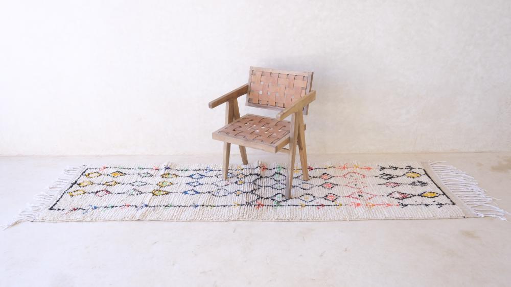 Moroccan Azilal Runner Rug 9.2 x 2.6 ft / 280 x 80 cm - Surcoma