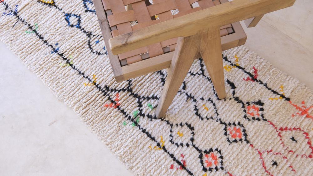 Moroccan Azilal Runner Rug 9.2 x 2.6 ft / 280 x 80 cm - Surcoma