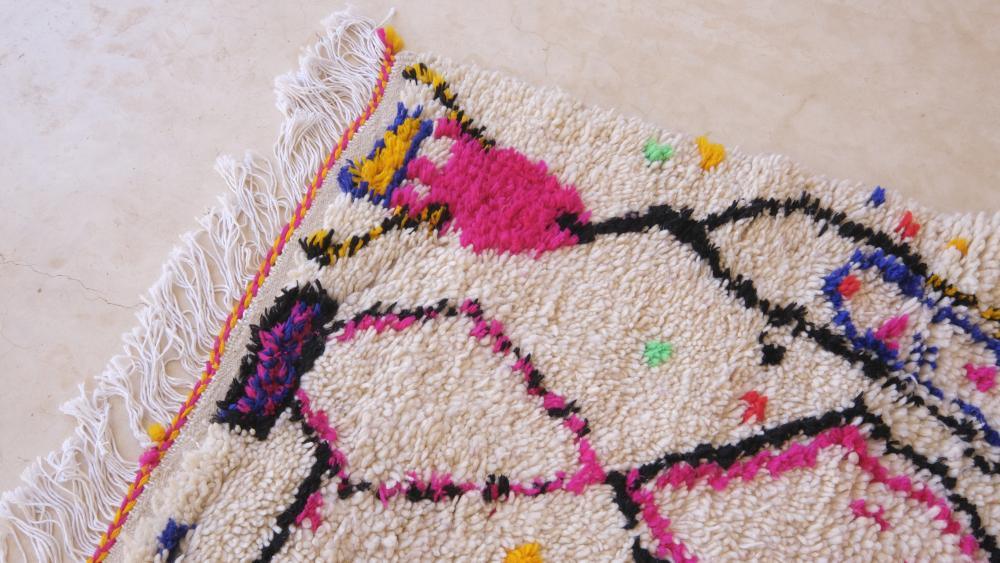 Moroccan Azilal Runner 6.1 x 2.7 ft / 186 x 85 cm - Surcoma