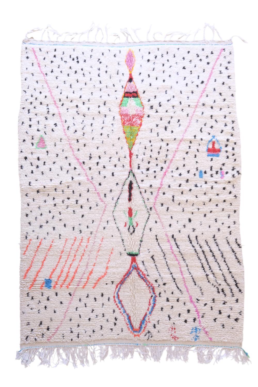 Moroccan Azilal Neon Rug 9.5 x 6.4 ft / 289 x 195 cm - Surcoma