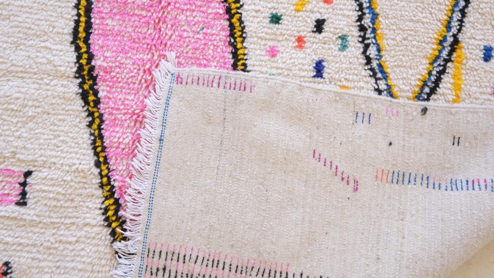 Moroccan Azilal Wool Rug 9.9 x 6.3 ft / 302 x 193 cm - Surcoma