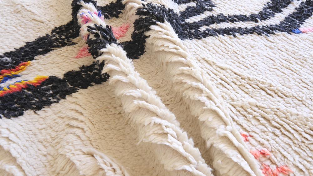 Moroccan Azilal Wool Rug 10.8 x 7.6 ft / 328 x 233 cm - Surcoma