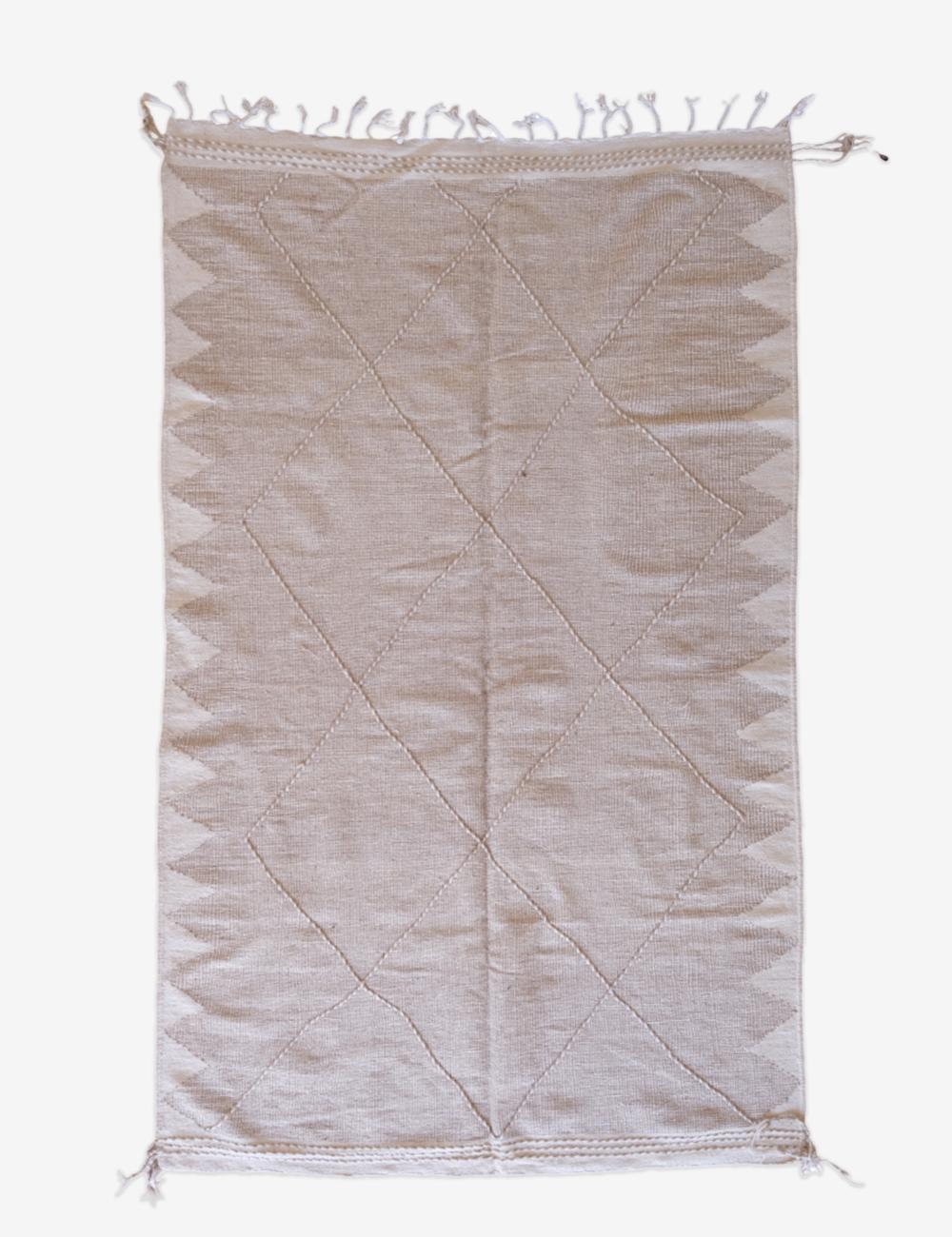 Moroccan Beige Kilim Zanafi 10.6 x 6.3 ft / 324 x 193 cm