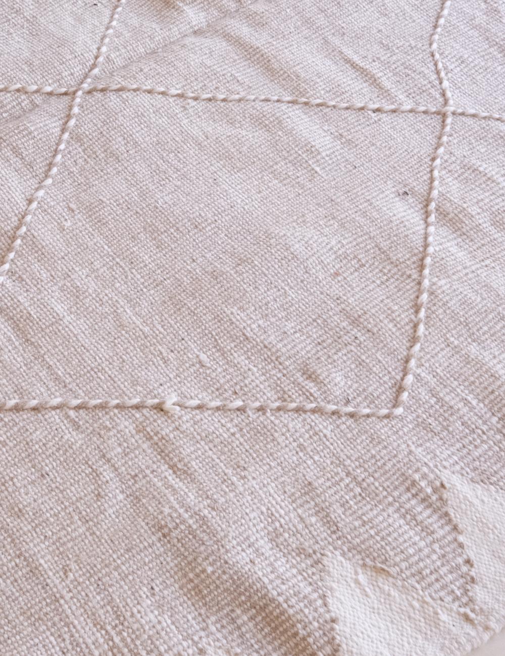 Moroccan Beige Kilim Zanafi 10.6 x 6.3 ft / 324 x 193 cm