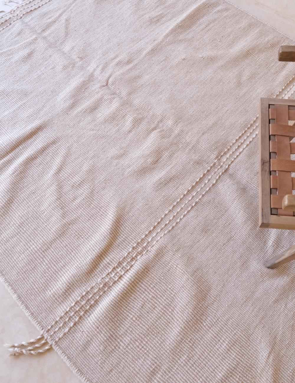Moroccan Beige Kilim Zanafi 10.7 x 6.7 ft / 327 x 205 cm