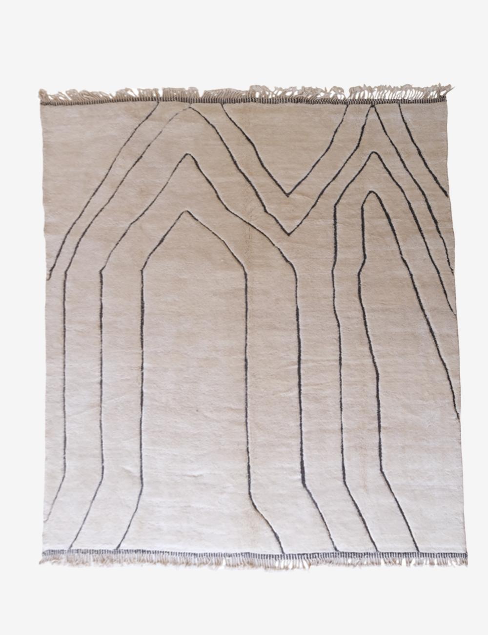 Moroccan Beni Mrirt Wool Rug 13.5 x 10.9 ft / 410 x 335 cm - Surcoma