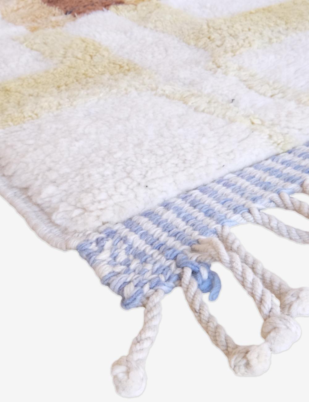 Moroccan Beni MRirt Wool Rug 10.5 x 7.1 ft / 319 x 218 cm - Surcoma
