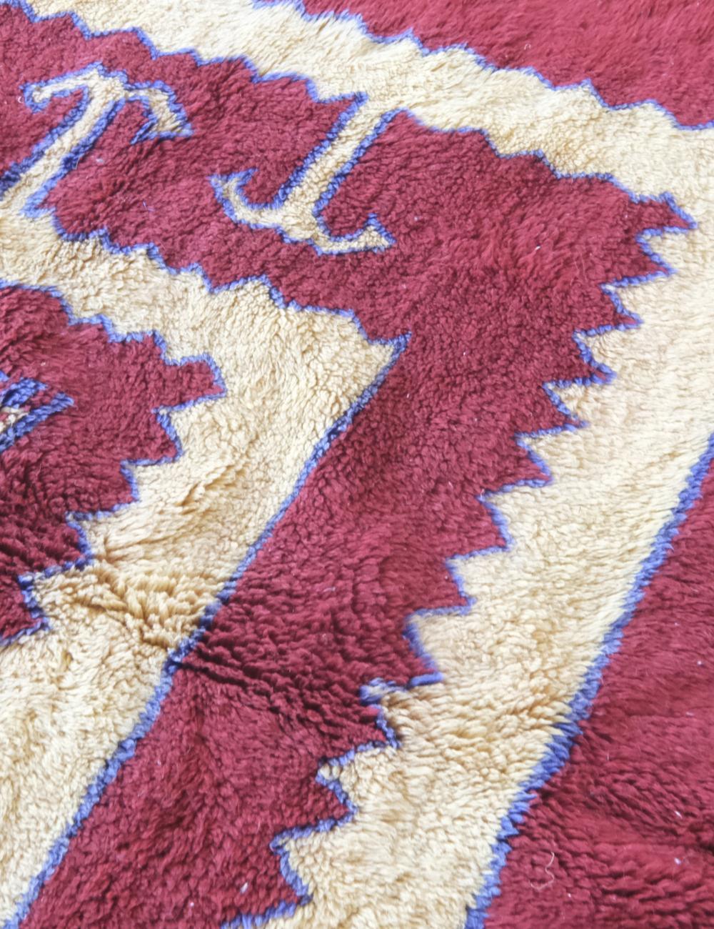Moroccan Beni Mrirt Wool Rug 9.8 x 7.1 ft / 298 x 217 cm - Surcoma