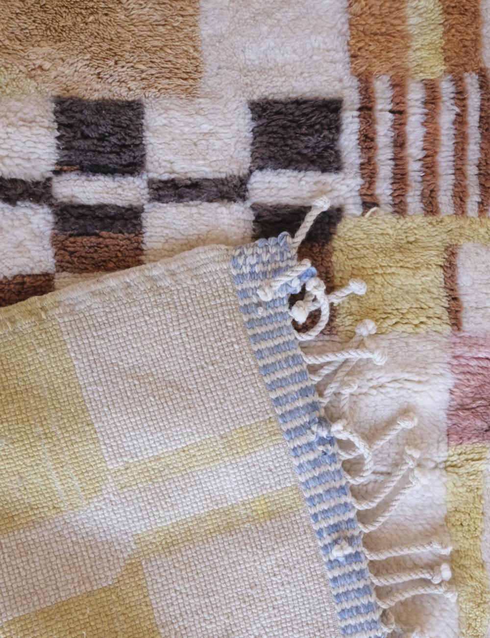 Moroccan Beni MRirt Wool Rug 10.5 x 7.1 ft / 319 x 218 cm - Surcoma