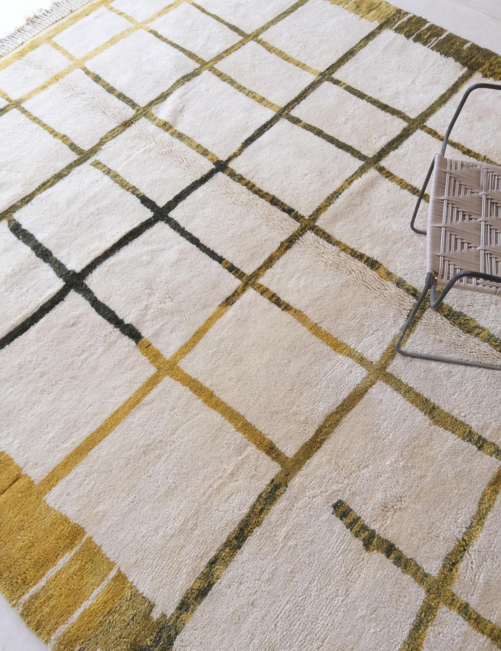 Moroccan Beni Mrirt Wool Rug 11.7 x 8.6 ft / 356 x 262 cm - Surcoma