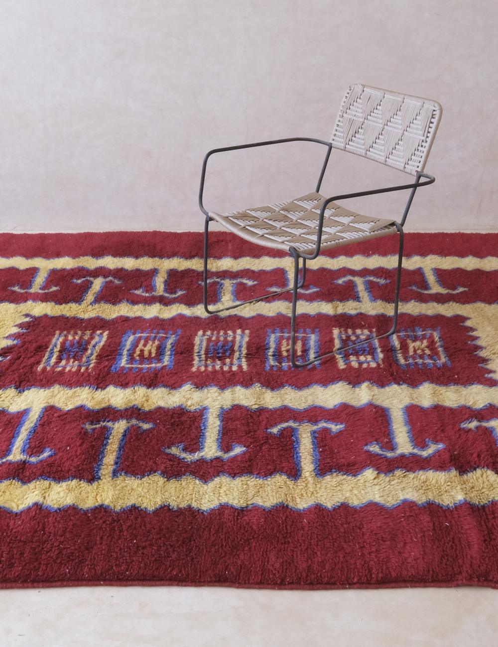 Moroccan Beni Mrirt Wool Rug 9.8 x 7.1 ft / 298 x 217 cm - Surcoma