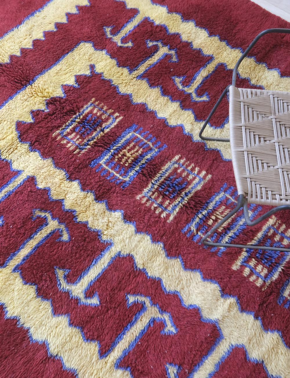 Moroccan Beni Mrirt Wool Rug 9.8 x 7.1 ft / 298 x 217 cm - Surcoma