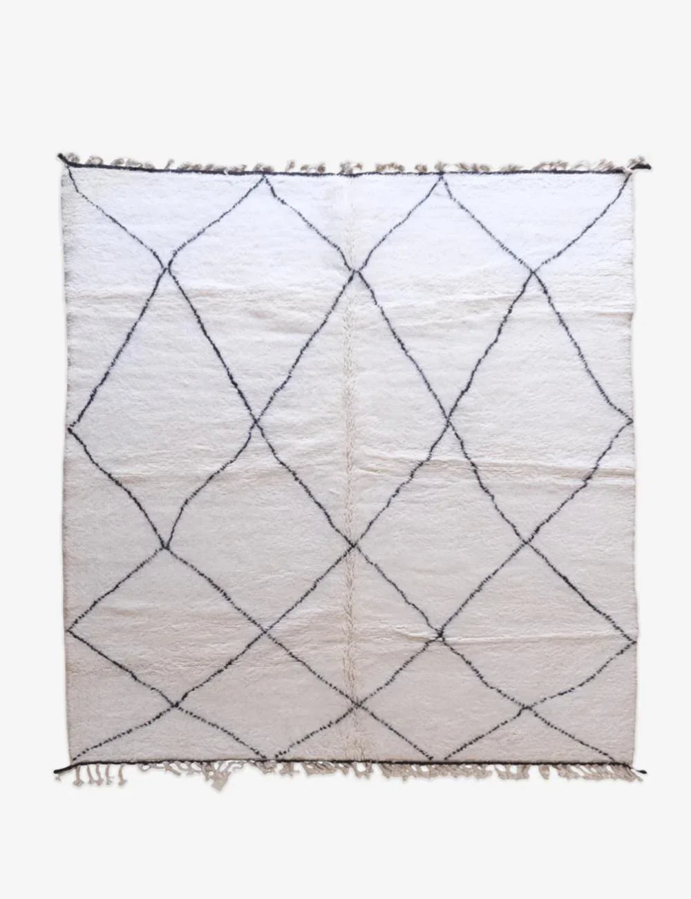 Moroccan Beni Ourain Rug 9.1 x 8.27 ft / 277 x 252 cm - Surcoma
