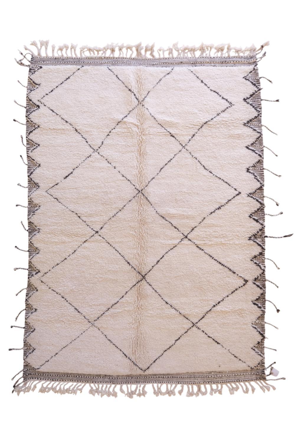 Beni Ourain Rug - 9.8 x 6.6 ft / 298 x 204 cm - Surcoma