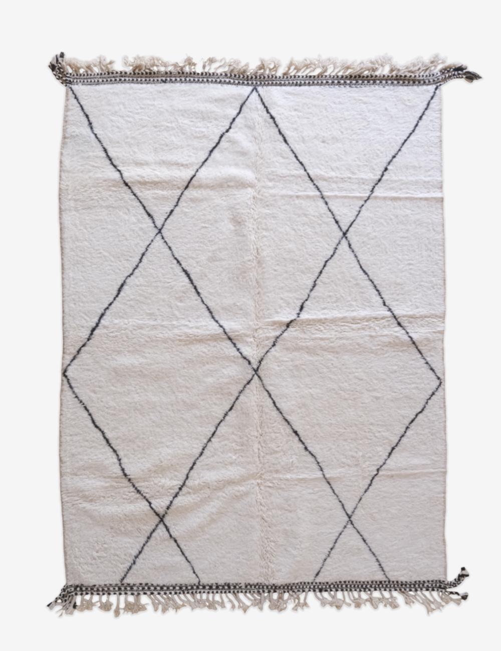 Beni Ourain Rug 9.7 x 6.9 ft / 295 x 213 cm - Surcoma