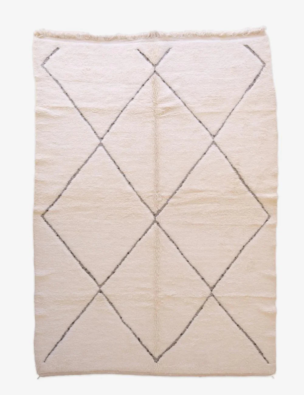 Moroccan Beni Ourain Wool Rug 11.3 x 7.4 ft / 345 x 227 cm - Surcoma