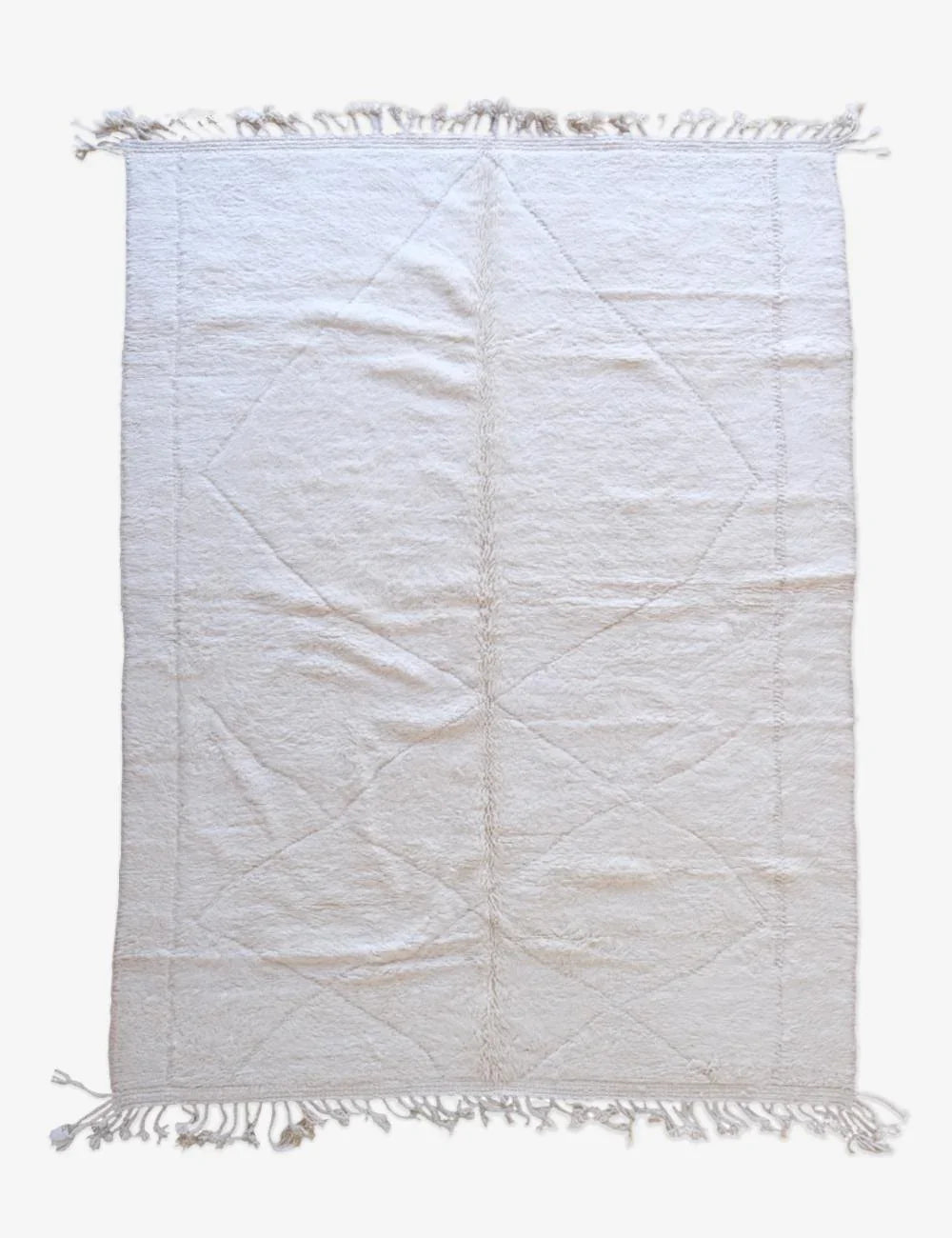 Moroccan Beni Ourain Wool Rug 11.2 x 7.9 ft / 340 x 241 cm - Surcoma