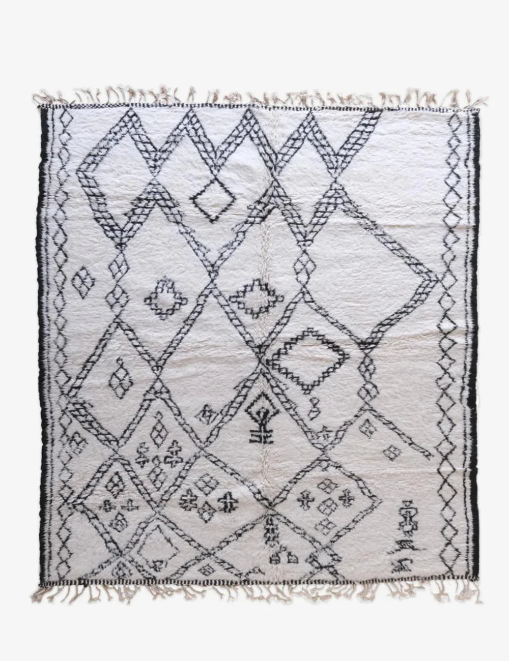 Beni Ourain Moroccan Tribal Rug 9.6 x 8.2 ft / 294 x 250 cm - Surcoma