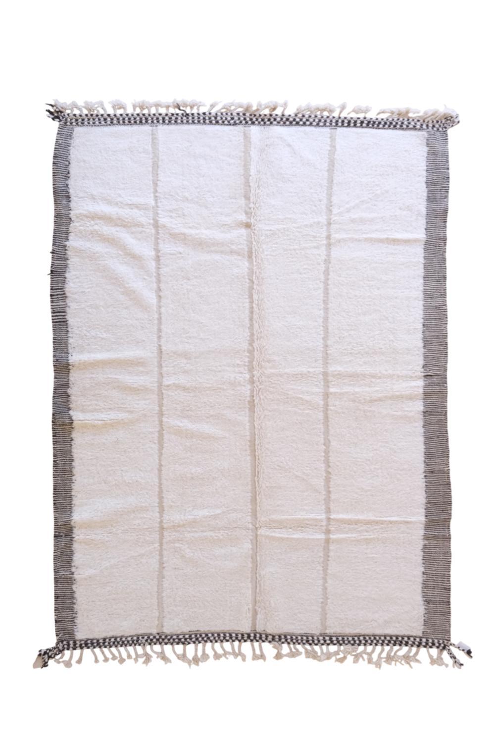 Moroccan Beni Ourain Wool Rug 11.4 x 7.8 ft / 347 x 239 cm - Surcoma