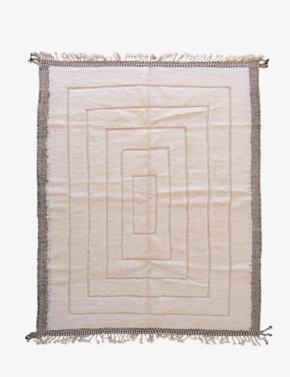 Beni Ourain Wool Rug 8.9 x 6.8 ft / 272 x 210 cm - Surcoma