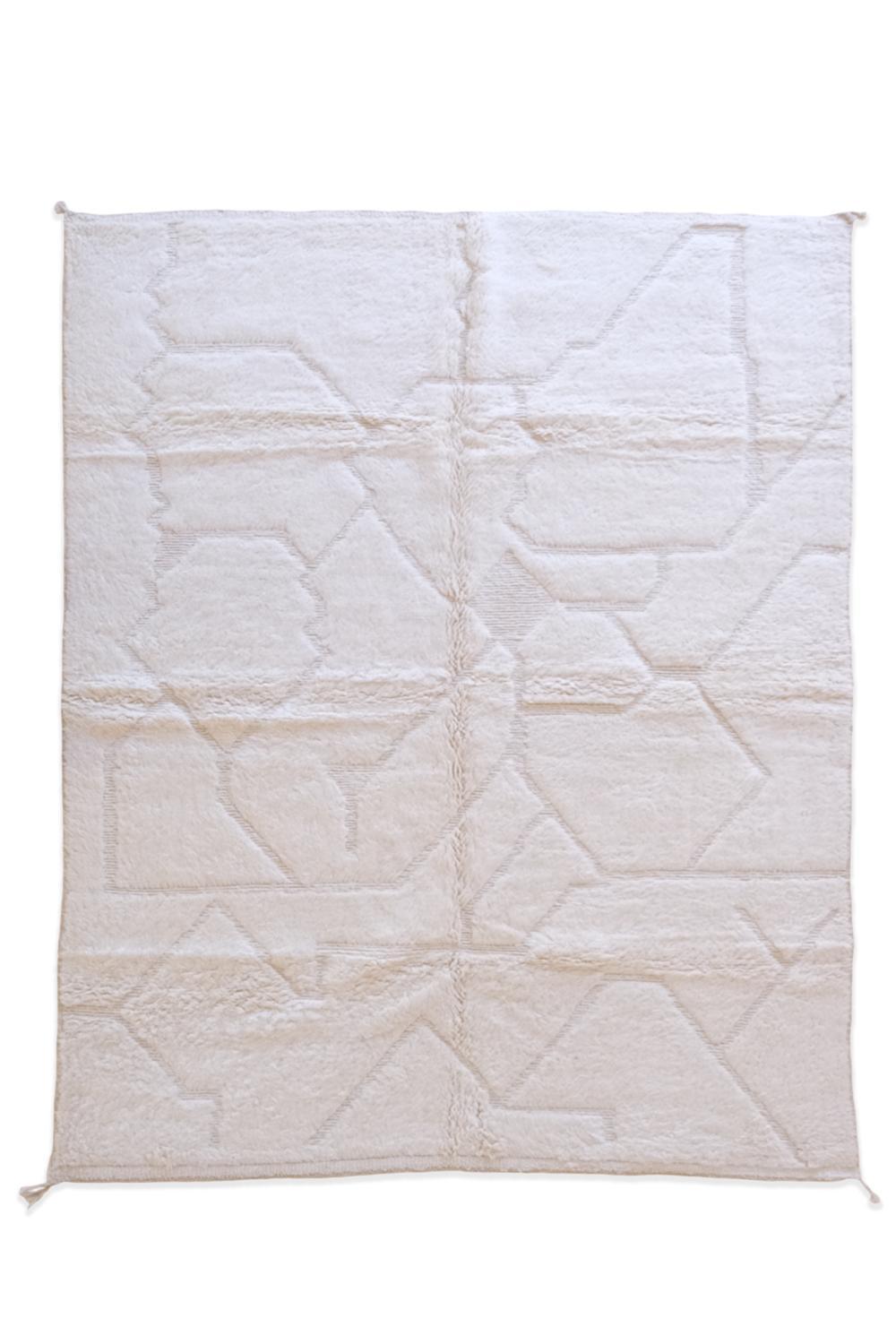 Moroccan Beni Ourain Wool Rug 9.8 x 7.6 ft / 300 x 233 cm - Surcoma