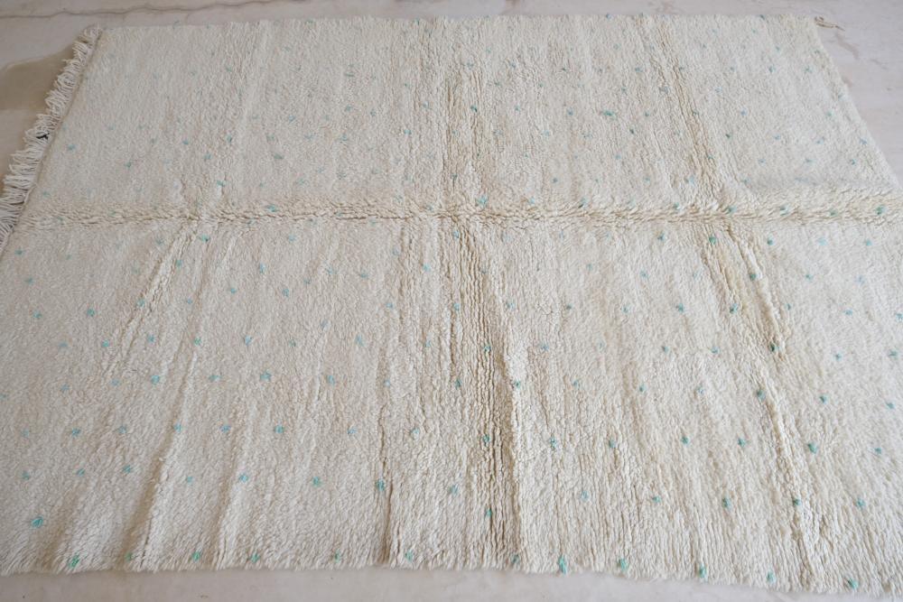 Moroccan Beni Ourain Wool Rug 9.7 x 6.7 ft / 297 x 205 cm - Surcoma