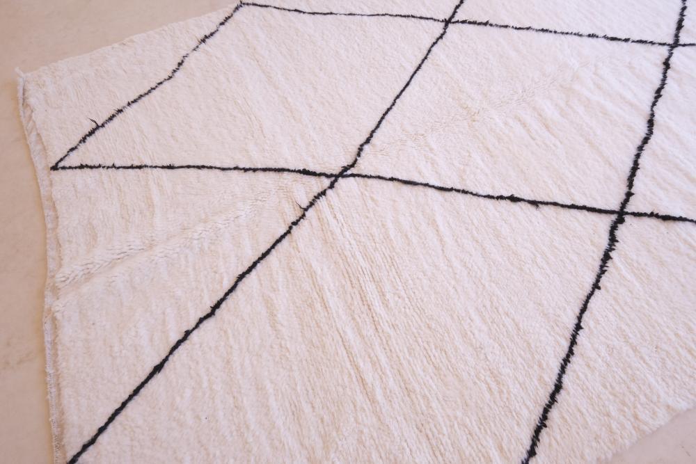 Moroccan Beni Ourain Wool Rug 10 x 6.6 Ft / 304 x 204 cm - Surcoma