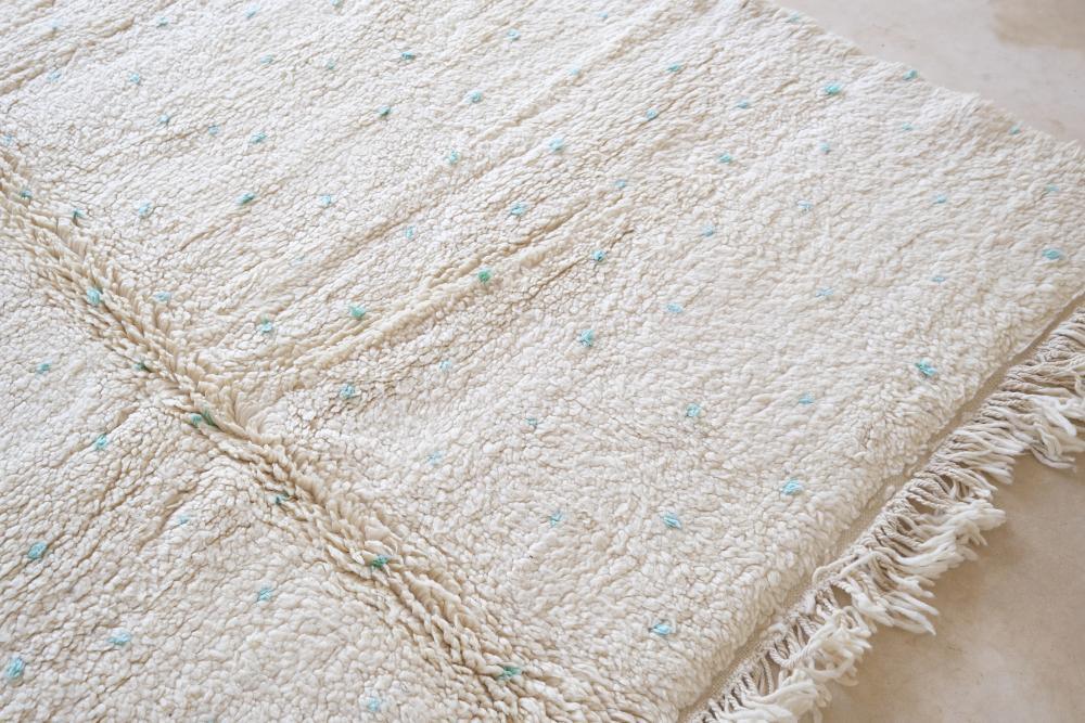 Moroccan Beni Ourain Wool Rug 9.7 x 6.7 ft / 297 x 205 cm - Surcoma