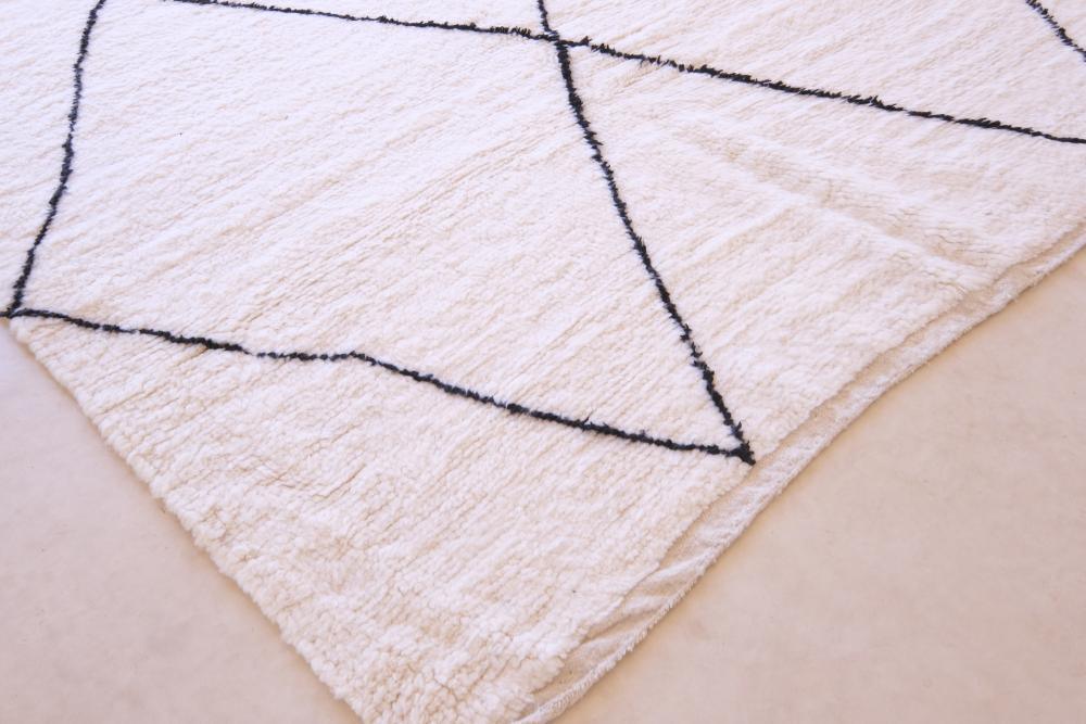 Moroccan Beni Ourain Wool Rug 10 x 6.6 Ft / 304 x 204 cm - Surcoma