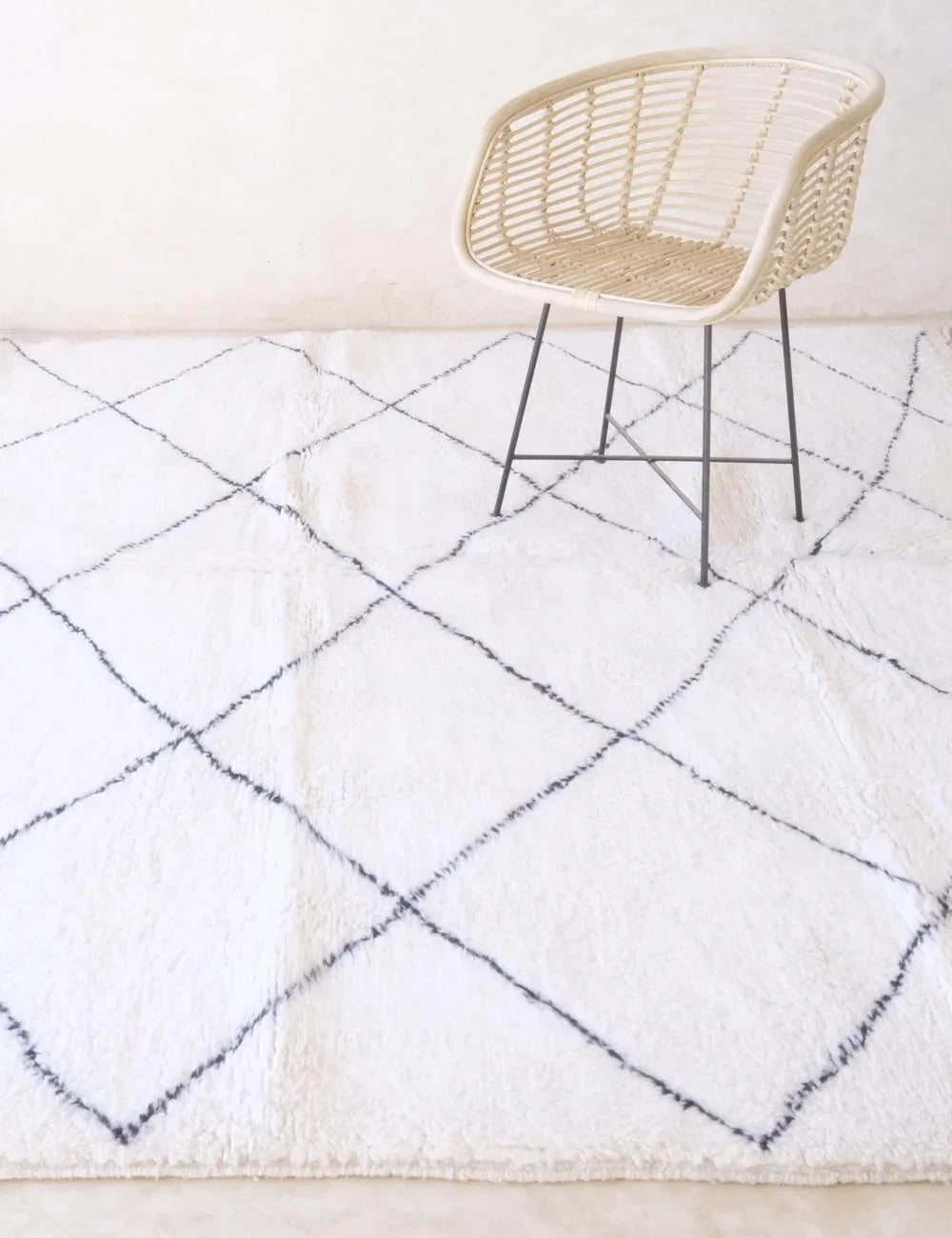 Moroccan Beni Ourain Wool Rug - 9.6 x 8.5 ft / 293 x 261 cm - Surcoma