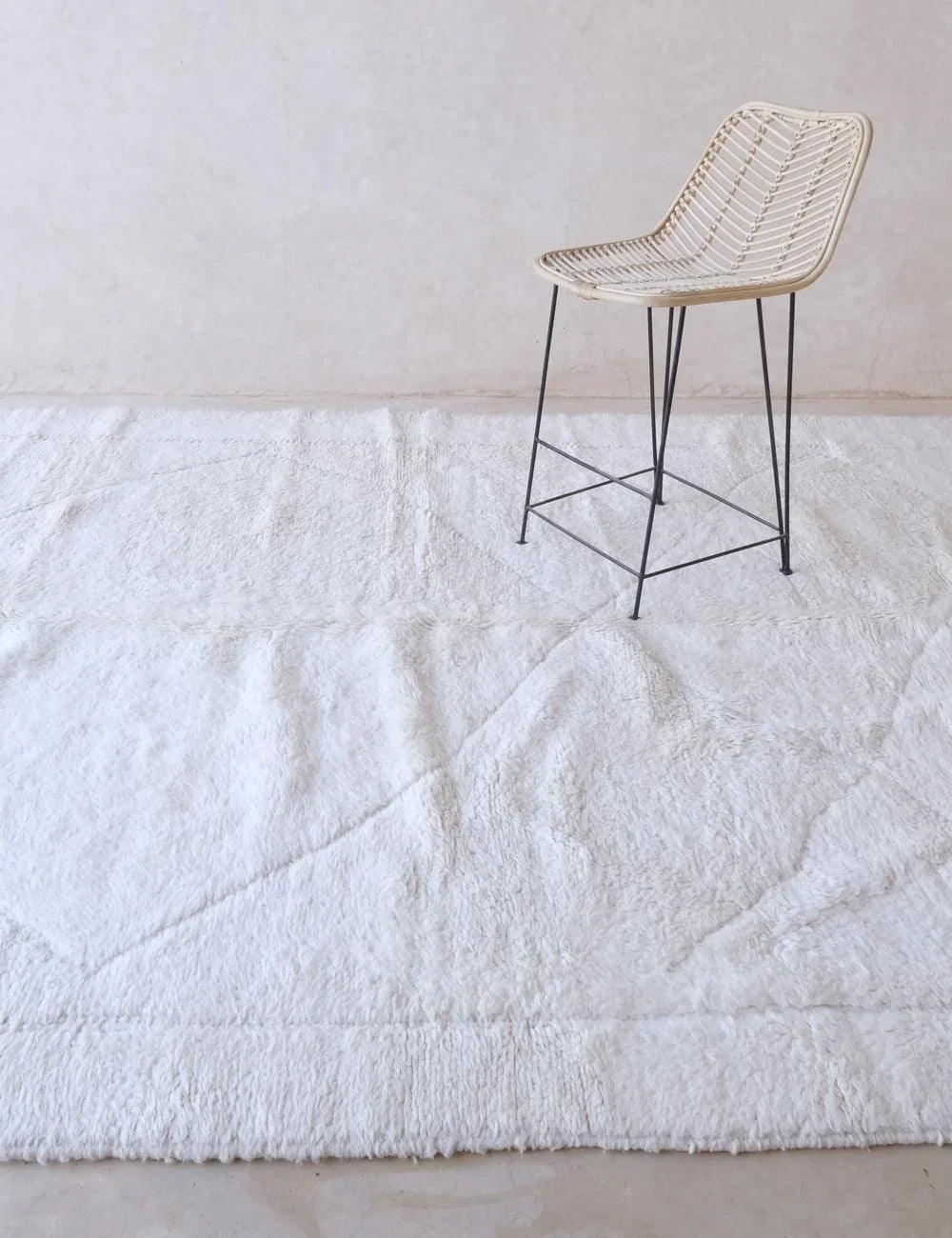 Moroccan Beni Ourain Wool Rug 11.2 x 7.9 ft / 340 x 241 cm - Surcoma
