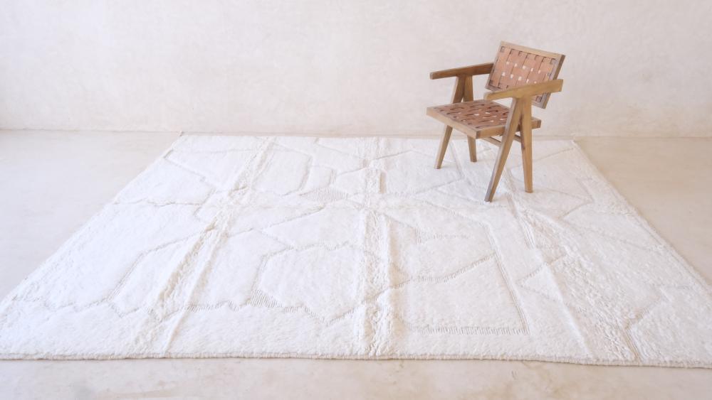 Moroccan Beni Ourain Wool Rug 9.8 x 7.6 ft / 300 x 233 cm - Surcoma