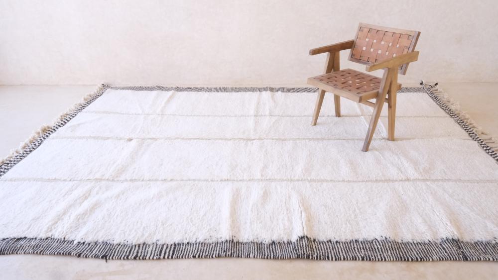 Moroccan Beni Ourain Wool Rug 11.4 x 7.8 ft / 347 x 239 cm - Surcoma