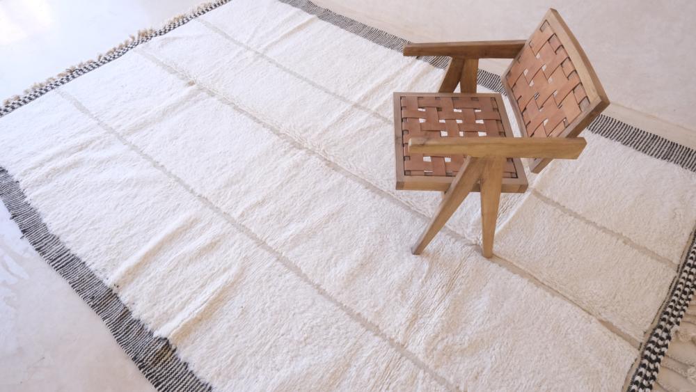 Moroccan Beni Ourain Wool Rug 11.4 x 7.8 ft / 347 x 239 cm - Surcoma
