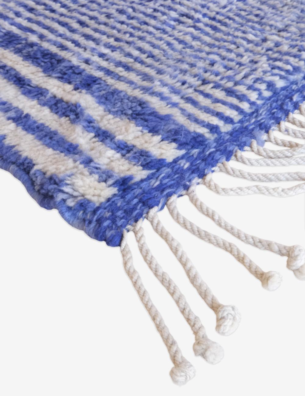 Deep Blue Custom Beni MRirt Rug - Surcoma
