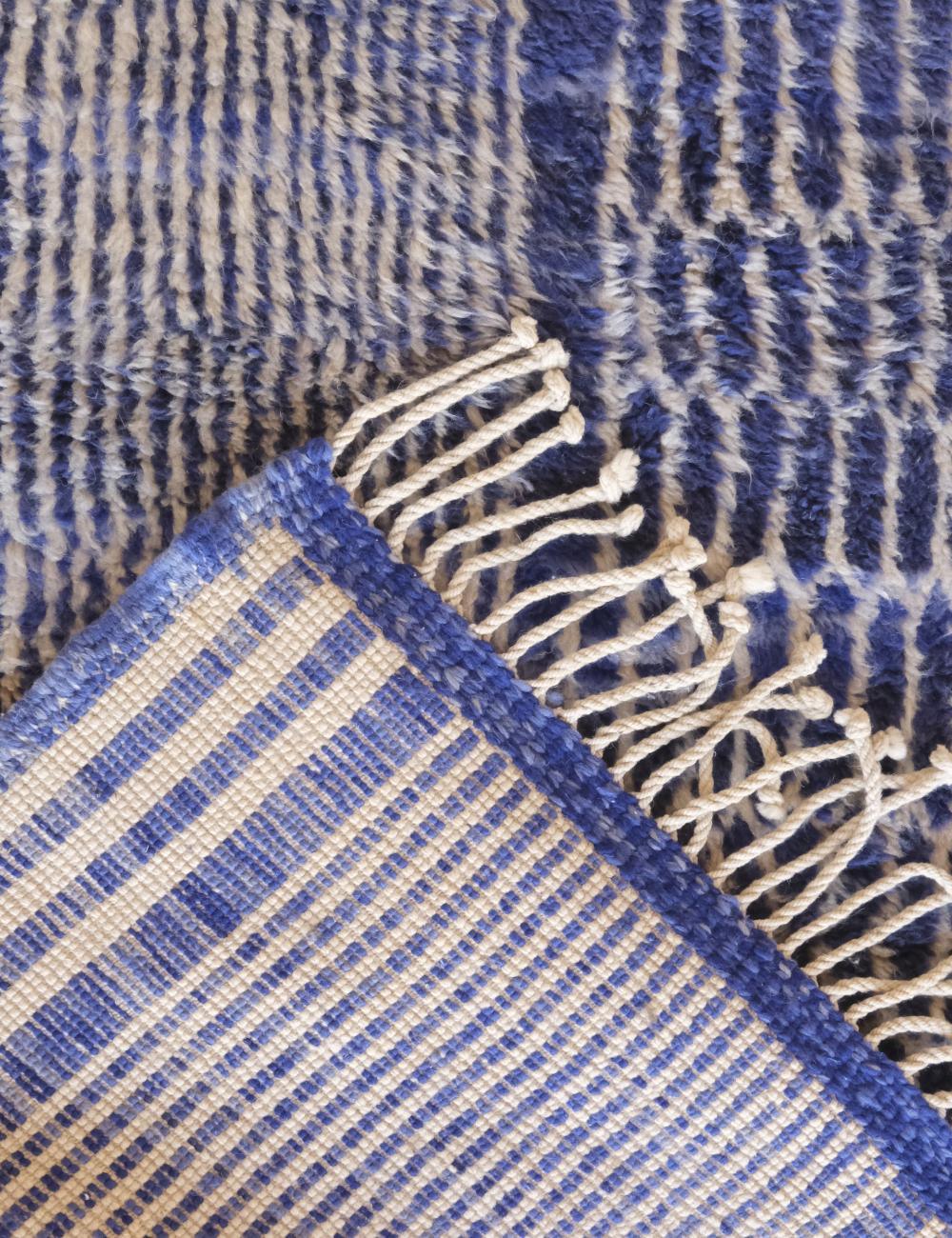 Deep Blue Custom Beni MRirt Rug - Surcoma
