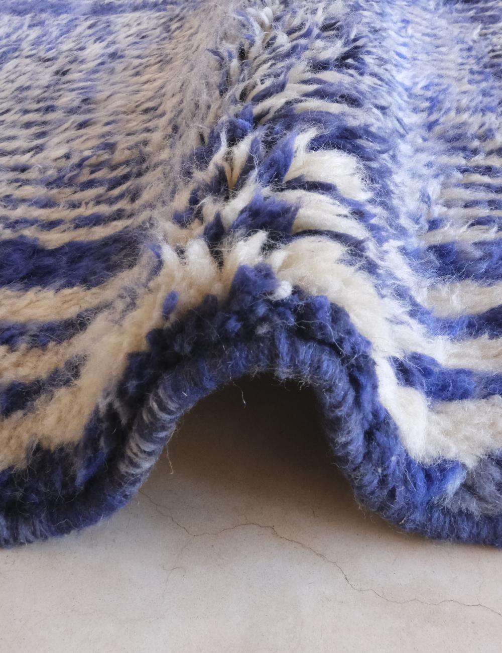Deep Blue Custom Beni MRirt Rug - Surcoma