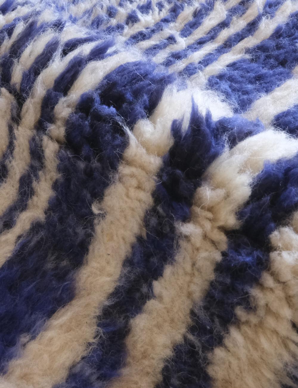 Deep Blue Custom Beni MRirt Rug - Surcoma