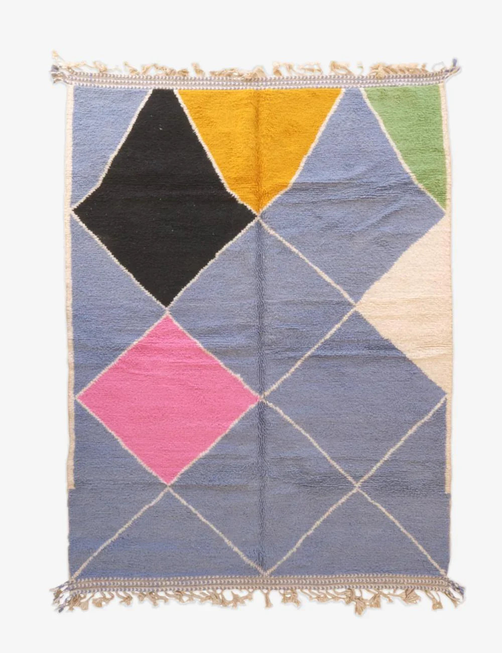 Moroccan Boujad Wool Rug 9.9 x 7.2 ft / 303 x 222 cm - Surcoma